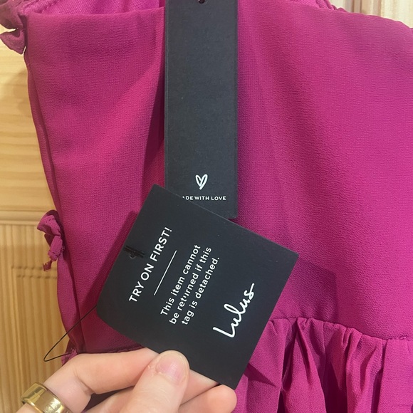 Lulu's Fuchsia Tiered Maxi Dress - Picture 4 of 5